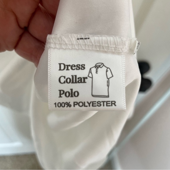 NWOT Collars & Co White Quattro Flex English Spread Collar Dress Shirt Large - Picture 5 of 6